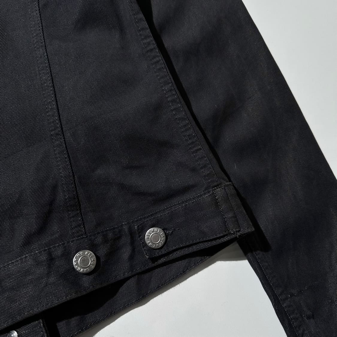 헬무트랭 2002ss 코튼 실크 코팅 데님 트러커 자켓 상품이미지7