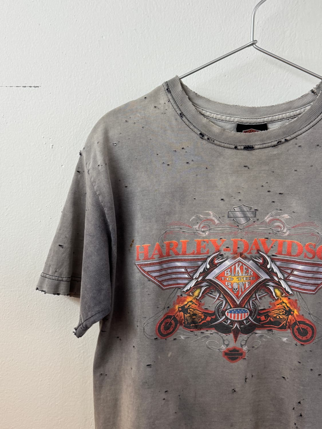Harley davidson hard faded t shirt 상품이미지2