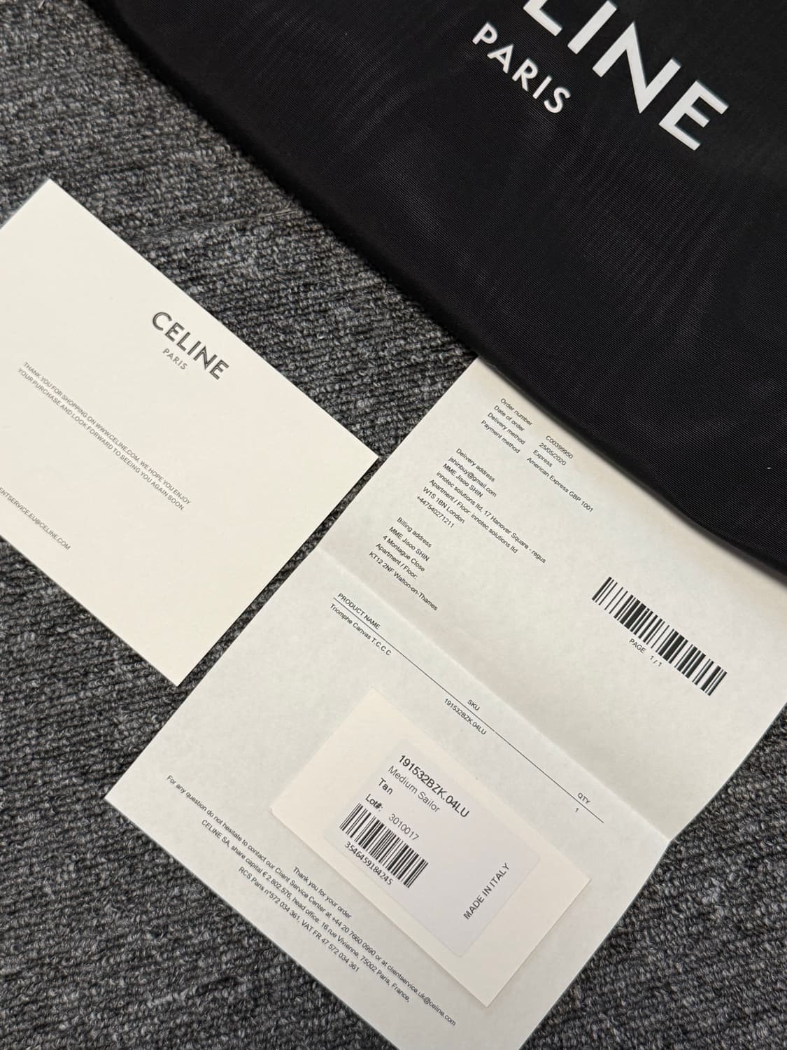 [ONE SIZE] 셀린느 미디엄 트리오페 캔버스 세일러 백 상품이미지6