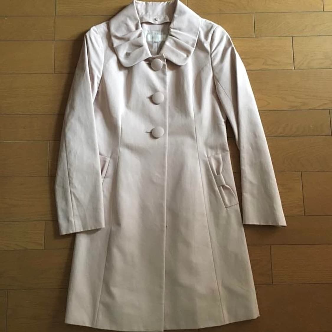 레스트로즈 연핑크 딸기 트렌치코트 상품이미지1