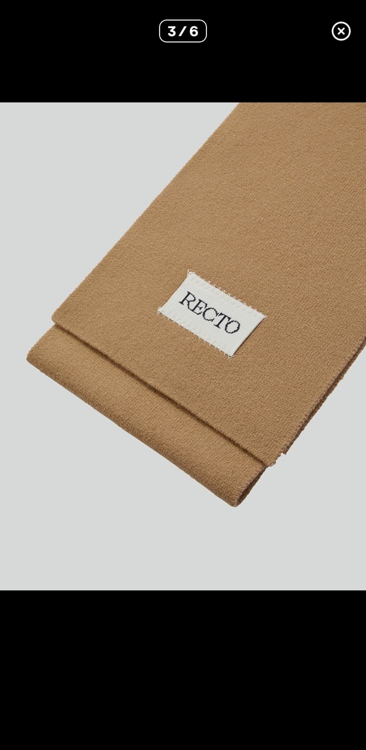 Recto Jacquard logo compact muffler 상품이미지1