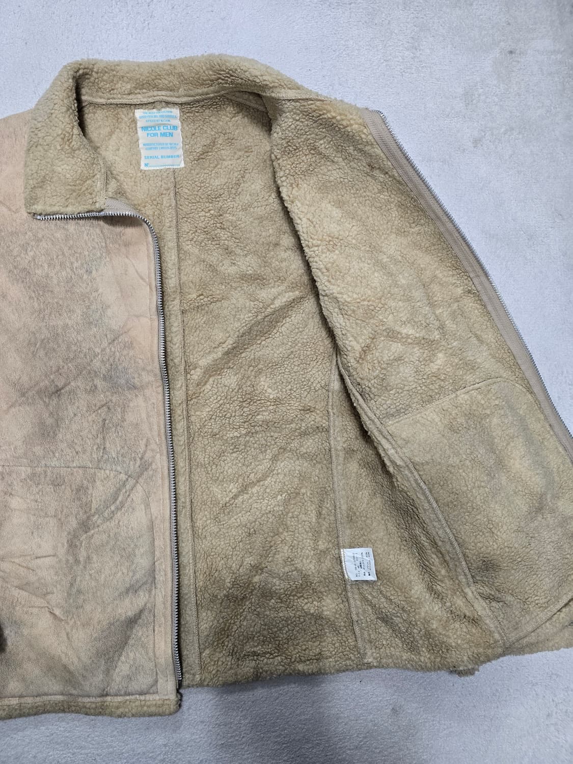 니콜클럽포맨 빈티지 워싱 스웨이드 자켓 상품이미지3