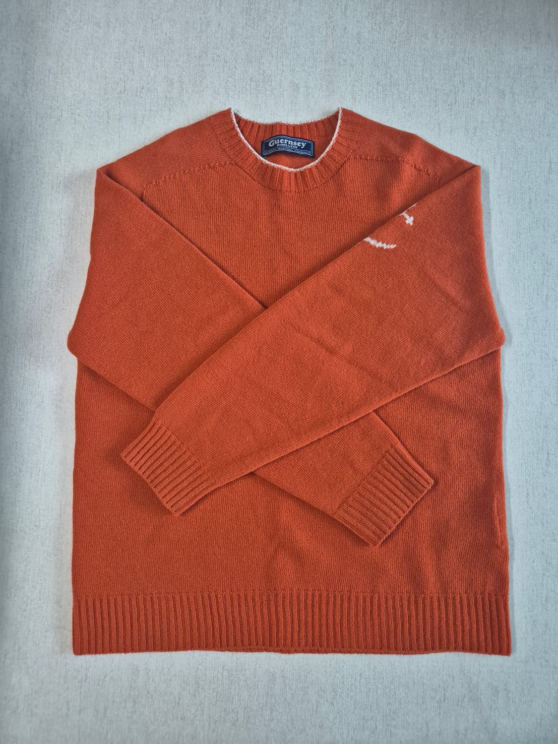 건지울른스 홀가먼트 메리노 울 스웨터(오렌지, L) 상품이미지3