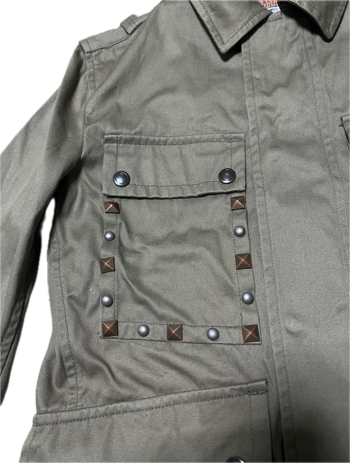 291295=Homme 스터드 밀리터리 자켓 상품이미지3