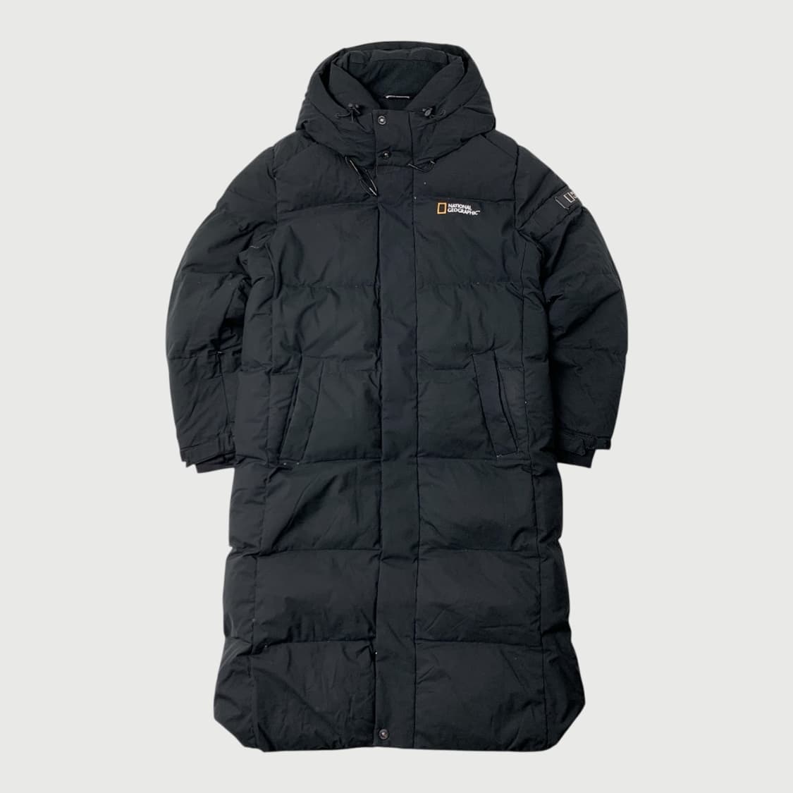 [90/정품] 내셔널지오그래픽 덕다운 롱패딩 블랙 상품이미지1