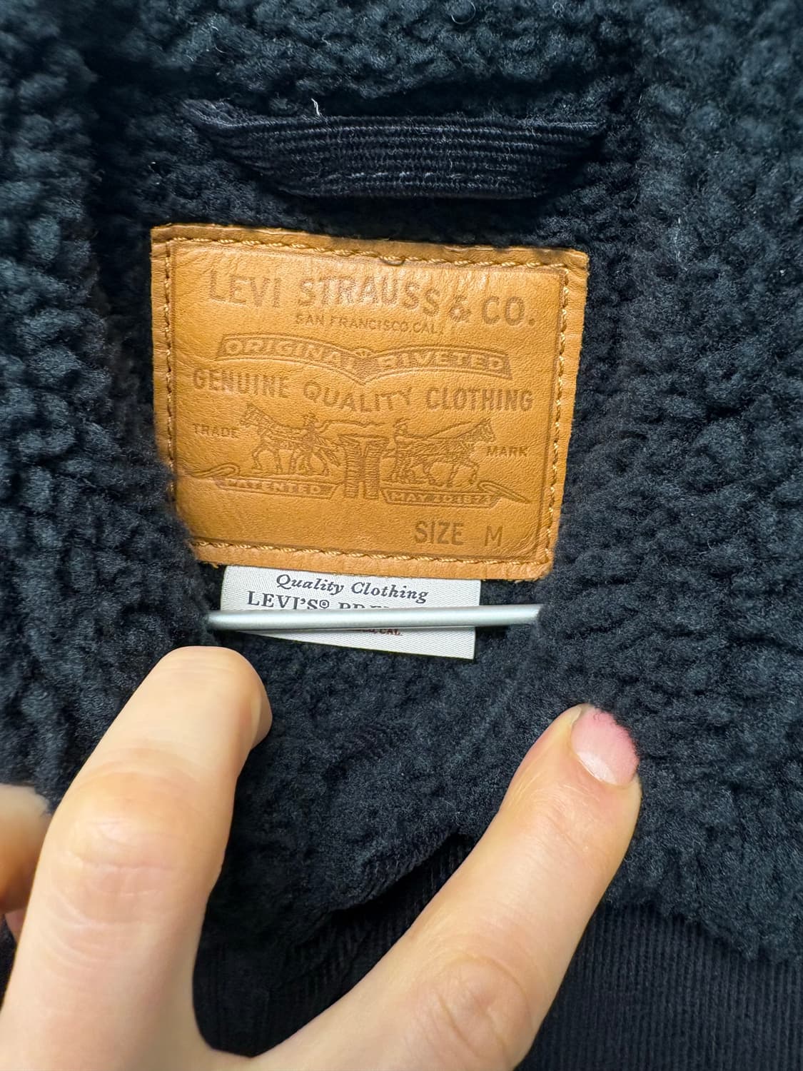 리바이스 코듀로이 쉐르파 자켓 블랙 M(100)사이즈 상품이미지2