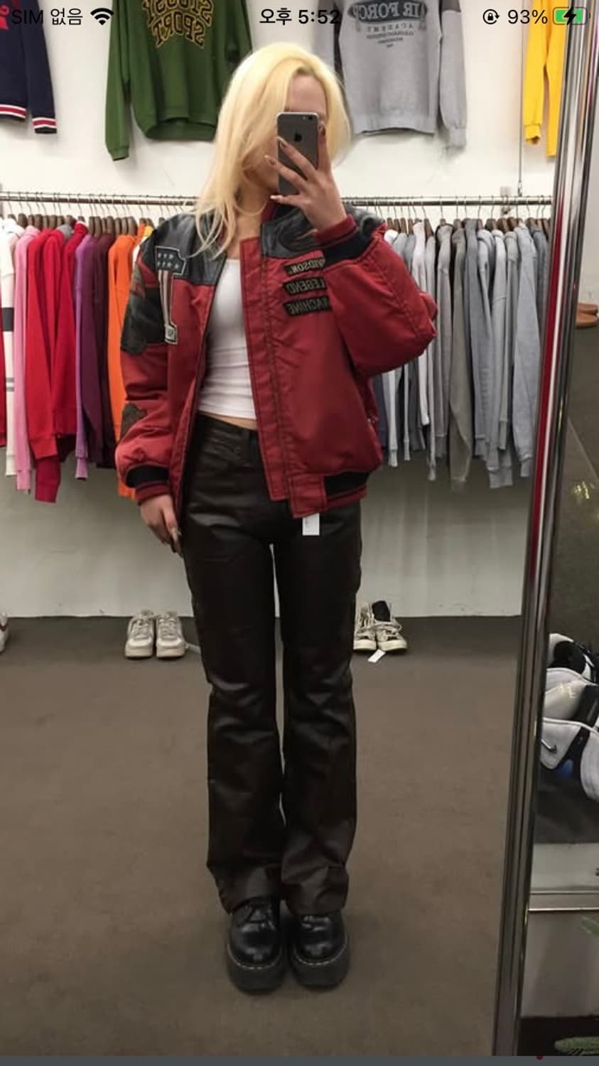 코팅 부츠컷 팬츠 다크 브라운 상품이미지8