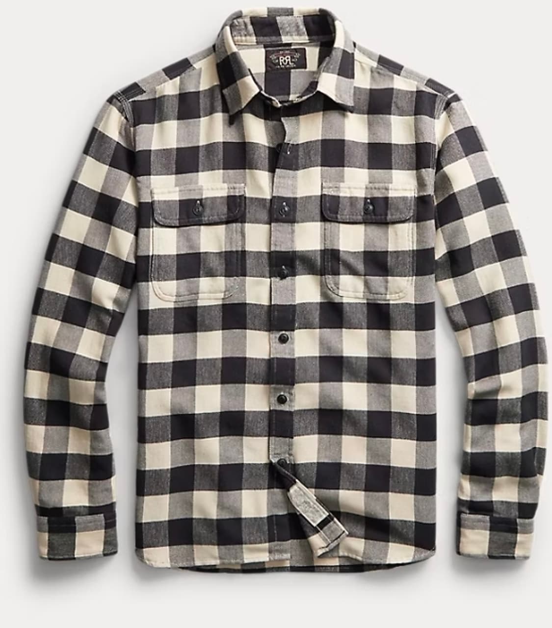 RRL 버팔로 체크 트월 워크 셔츠 L 상품이미지1
