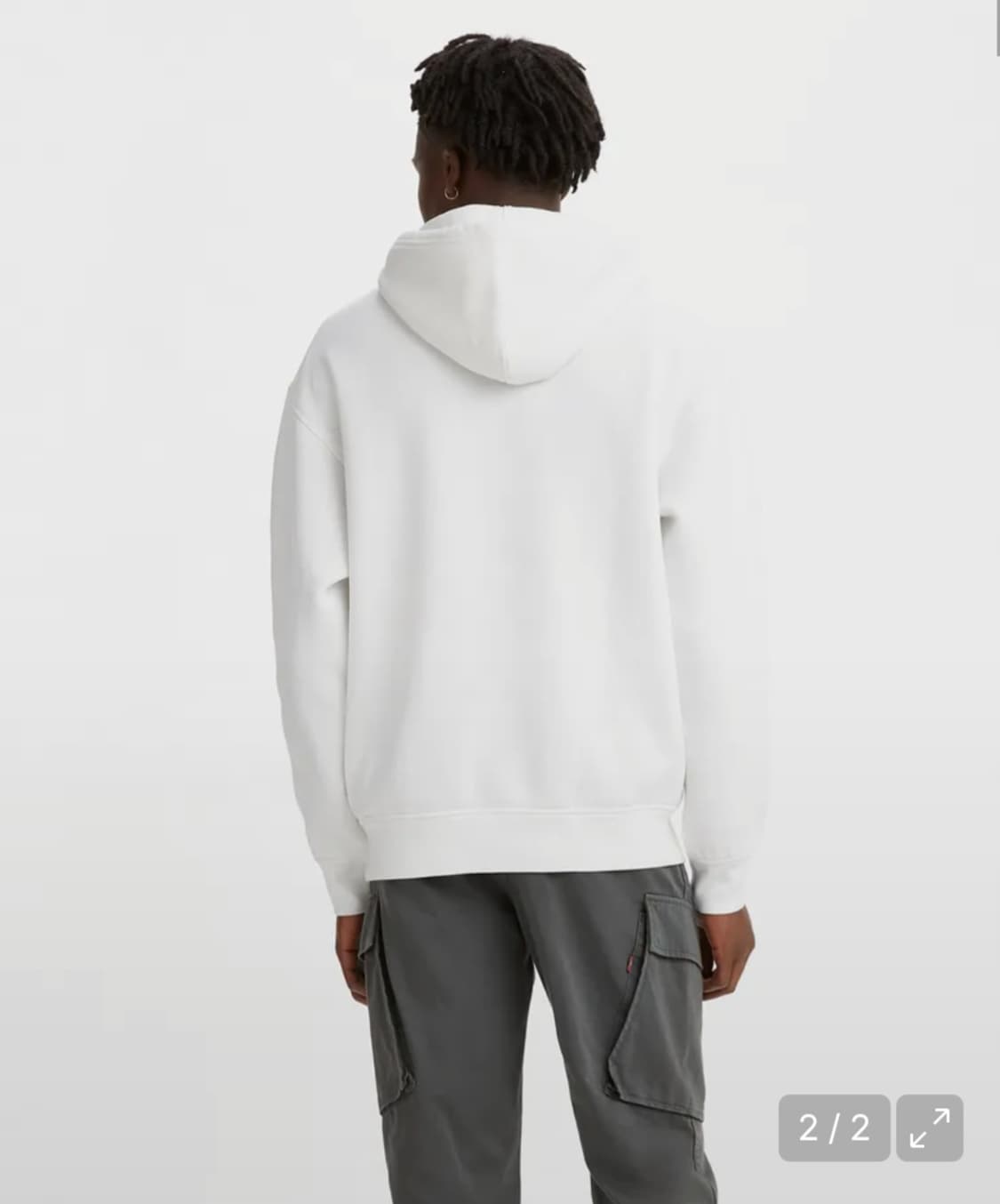 리바이스 릴렉스 그래픽 후디 화이트 상품이미지2