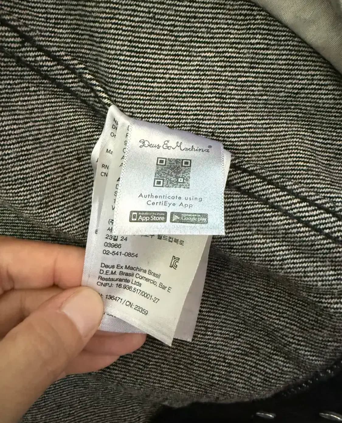 데우스 엑스 마키나 레코즈 블랙 데님자켓(M,새상품) 상품이미지5