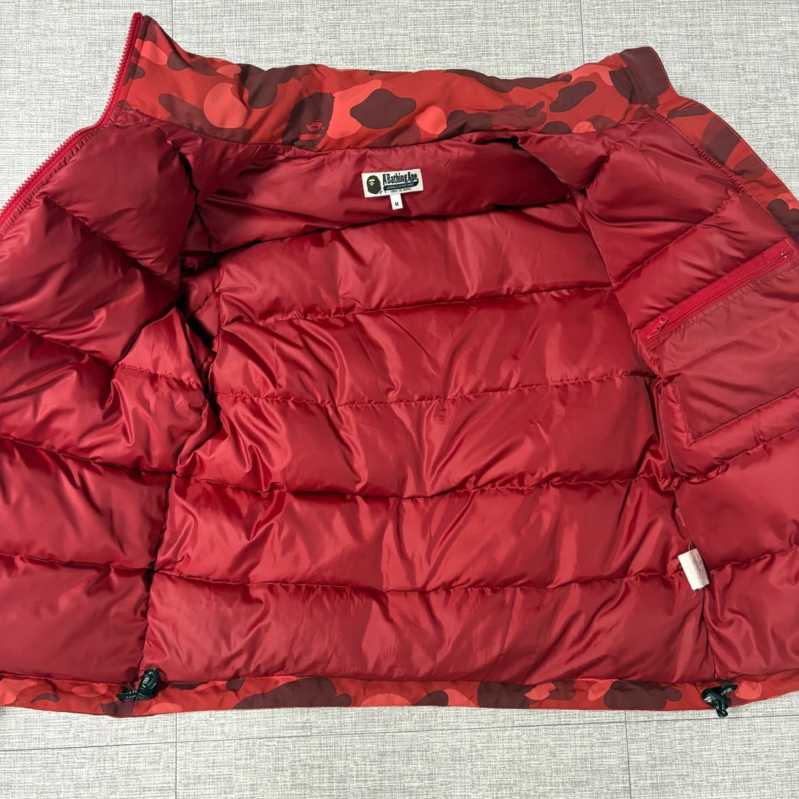 Bape 베이프 레드카모 패딩 자켓 상품이미지2