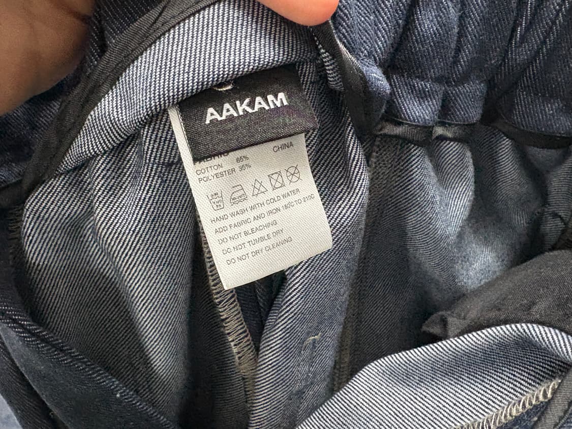 아캄 핀턱 데님 팬츠 1사이즈 상품이미지5