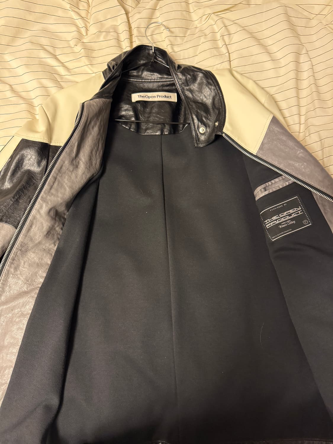 더오픈 프로덕트 PANELLED BIKER JACKET 상품이미지2