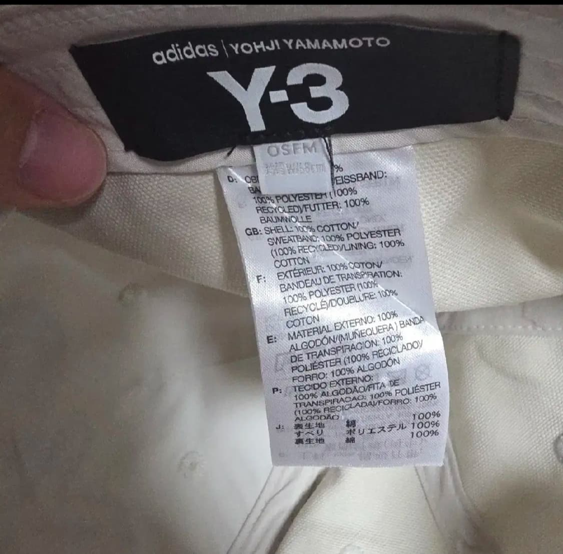 와이쓰리 화이트 볼캡 상품이미지3