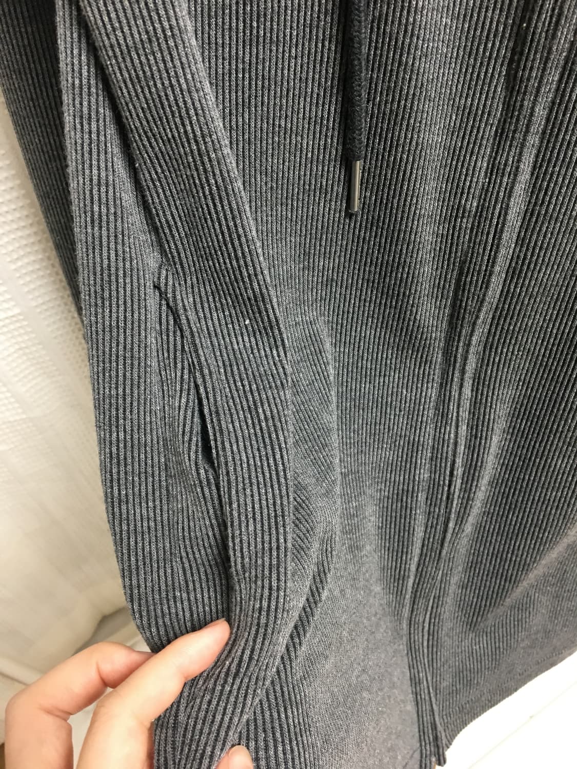 차콜 투웨이 후드집업 상품이미지3