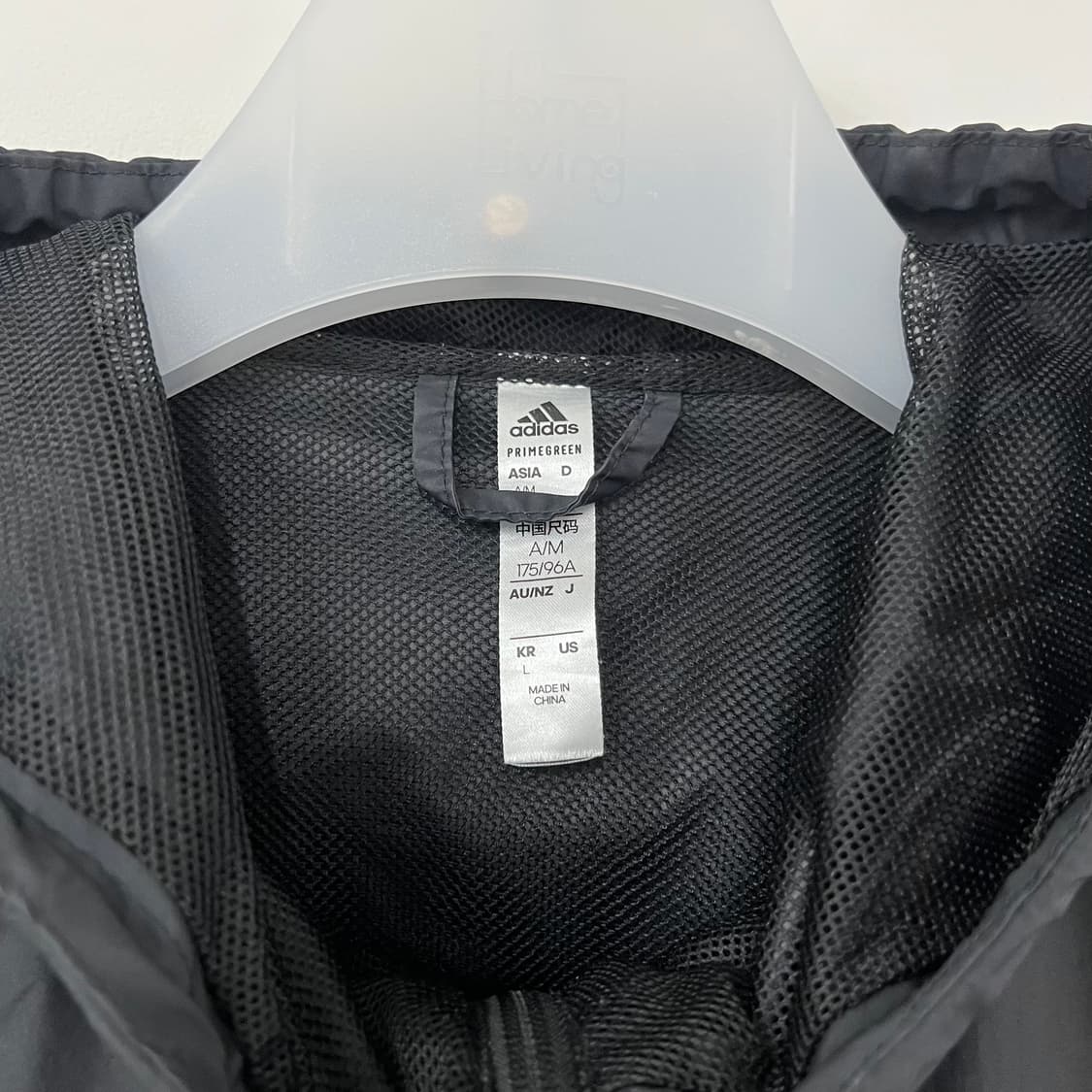 아디다스 블랙 삼선 우븐 후드 바람막이 자켓 상품이미지5