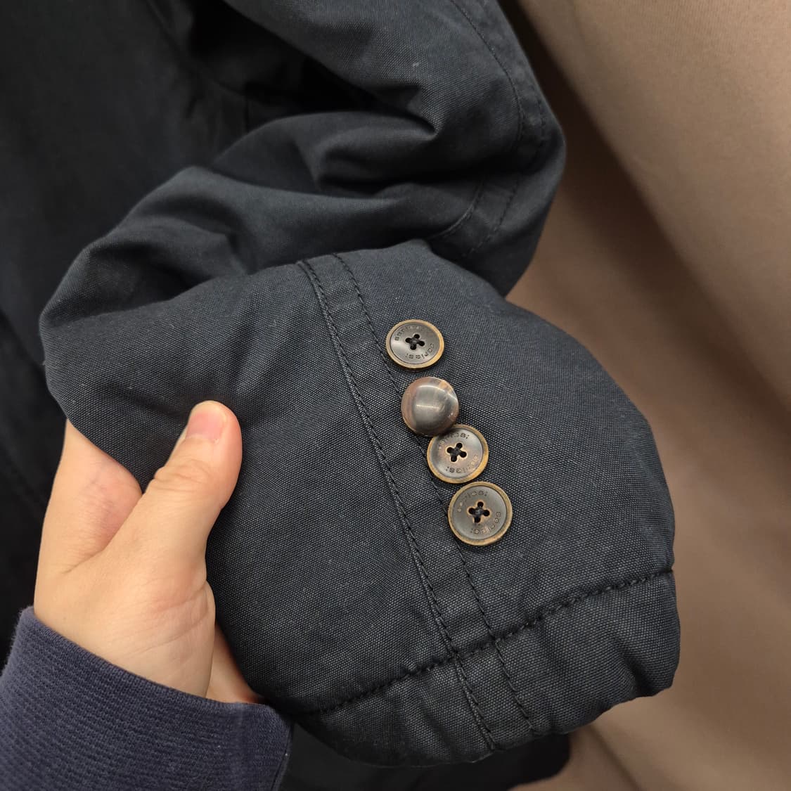 시리즈 싱글 브레스티드 패딩 코트 100 상품이미지5