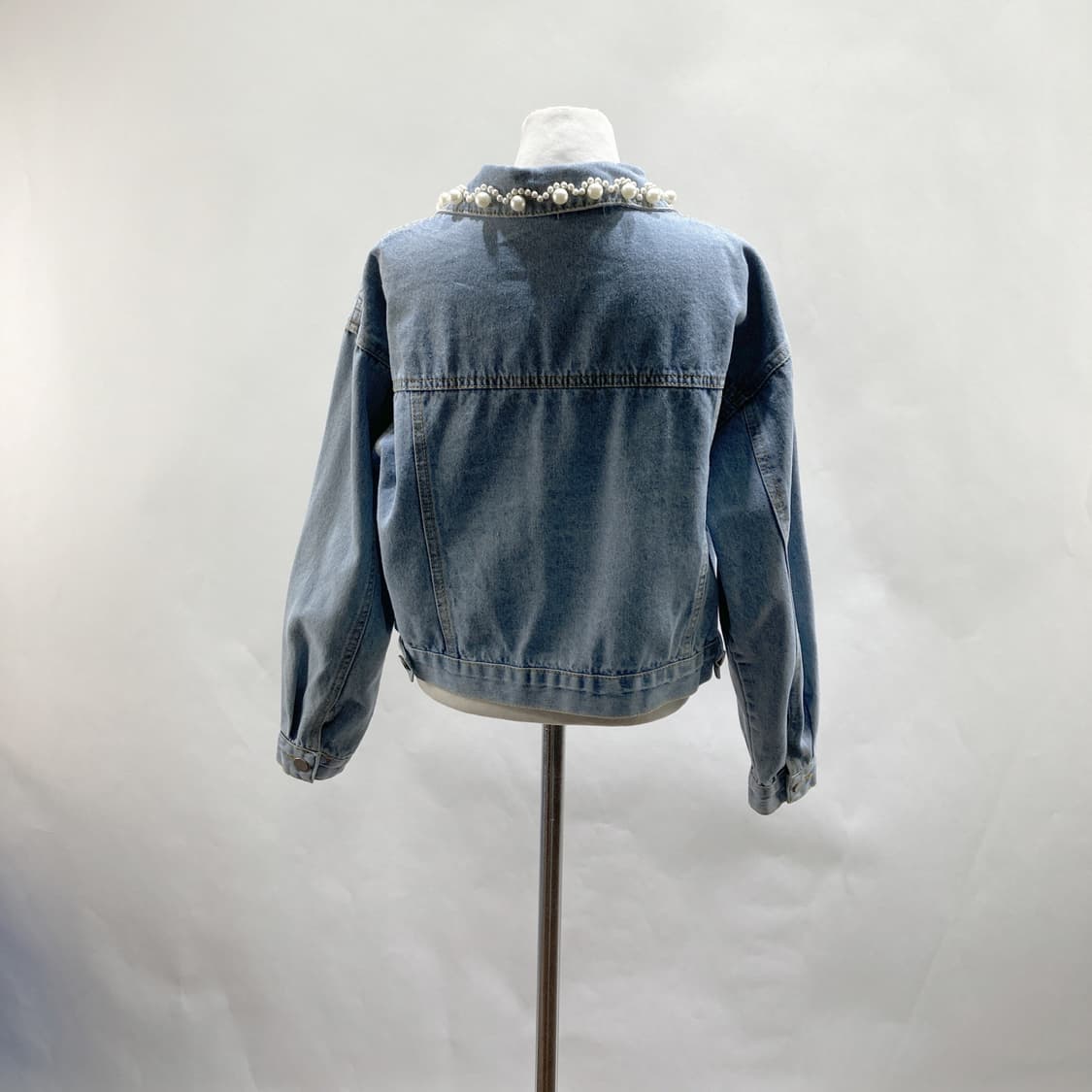 벨리걸 2022 진주포인트 크롭 데님자켓 F  상품이미지3