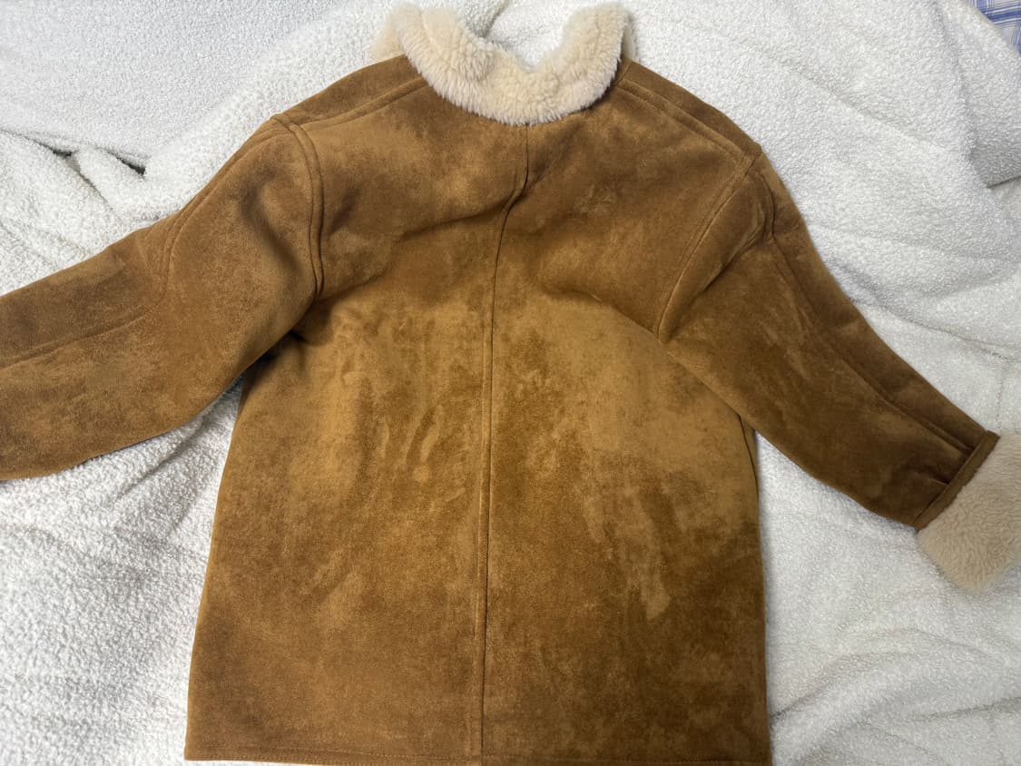 르 시어링 하프 코트 카멜 상품이미지4