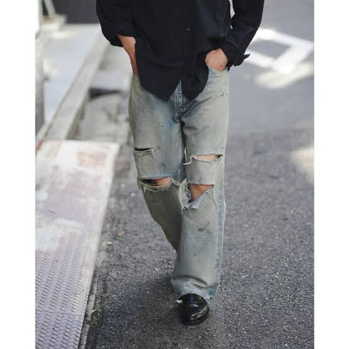 AGING CRASH SELVEDGE DENIM STRAIGHT 5P 상품이미지1