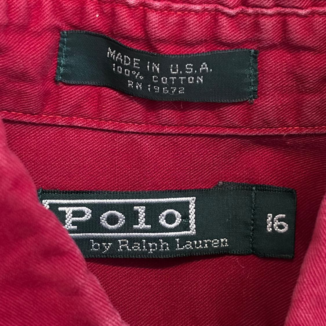 90s Made in USA 미국 빈티지 폴로랄프로렌 클래식 셔츠 상품이미지4