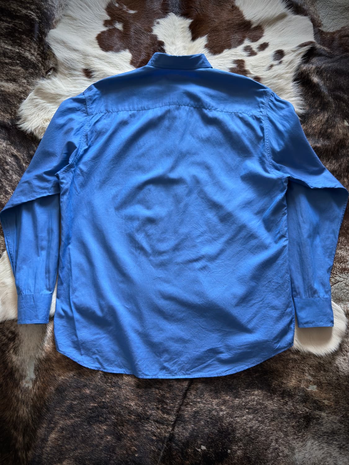 90s Emporio Armani blue shirt 상품이미지2