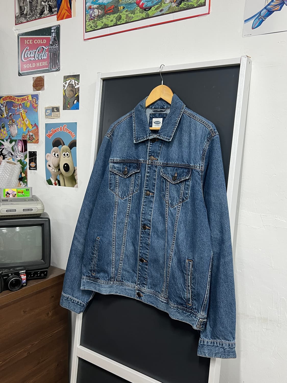 Old Navy 올드 네이비 워싱 데님 트러커 자켓 상품이미지1