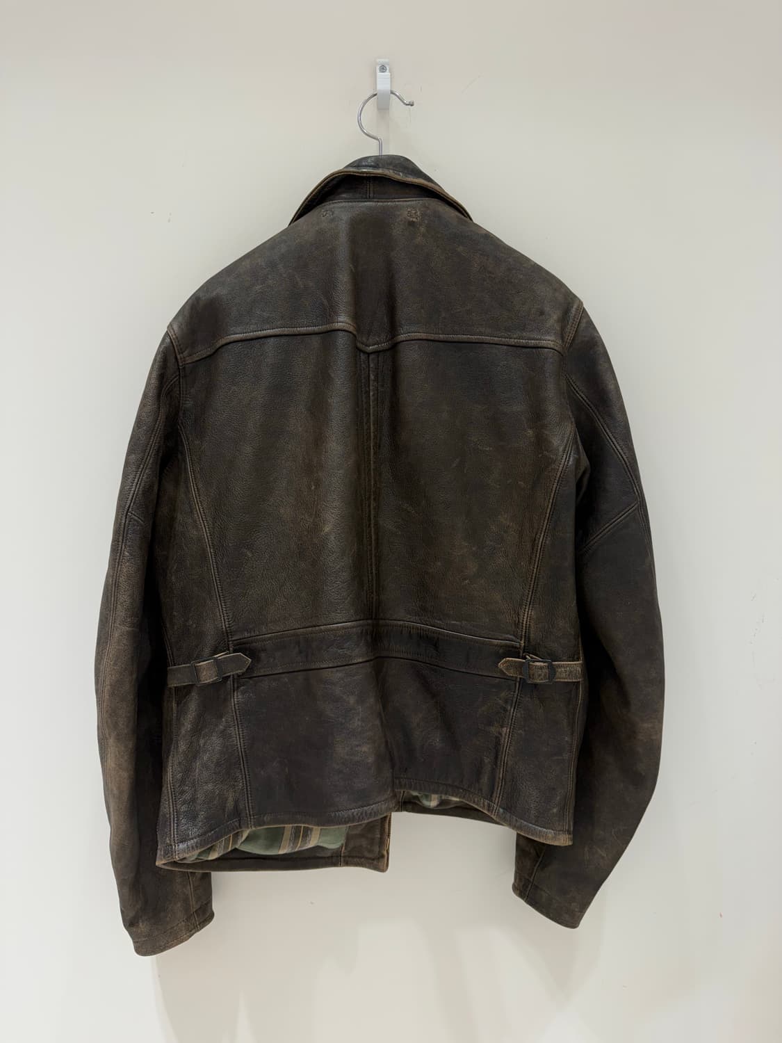 Rrl 더블알엘 레더 모터사이클자켓 상품이미지4