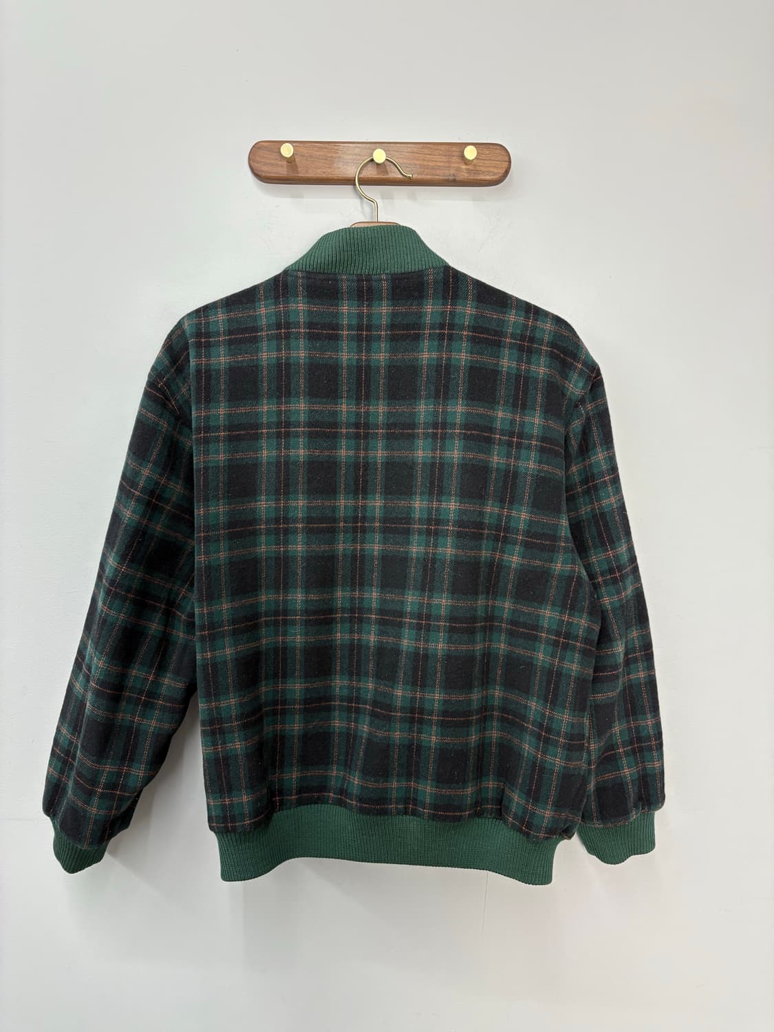 아디다스 빈티지 그린 체크 리버시블 자켓 A3245 상품이미지4