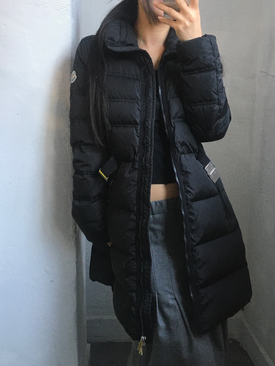 MONCLER 몽클레르 퓨어구스다운 벨티드 우먼 패딩코트 상품이미지1