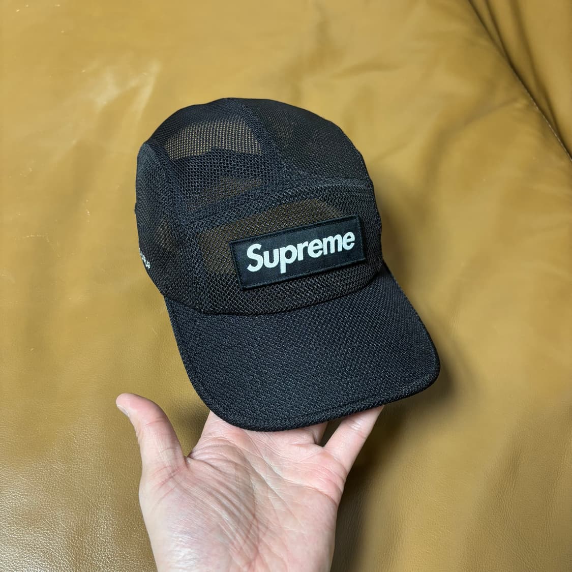 슈프림 캠프캡 모자 박스로고 23ss 메쉬 코듀라 블랙 상품이미지3