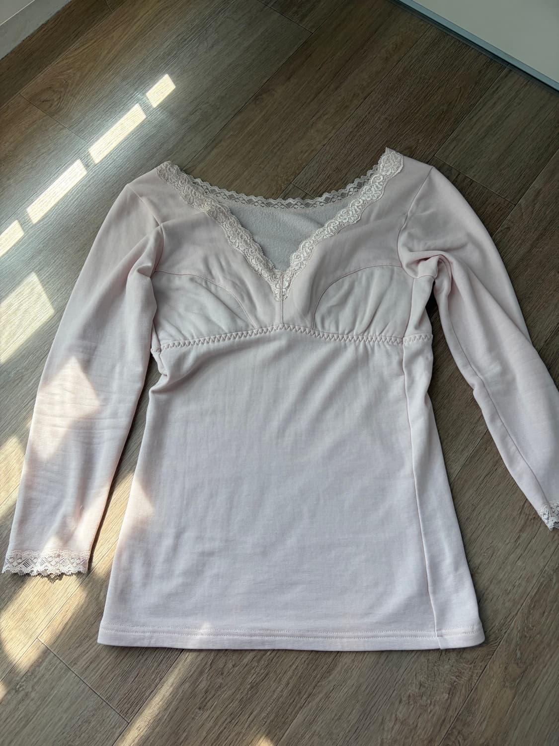 빈티지 레이스 슬리브 탑 상품이미지1