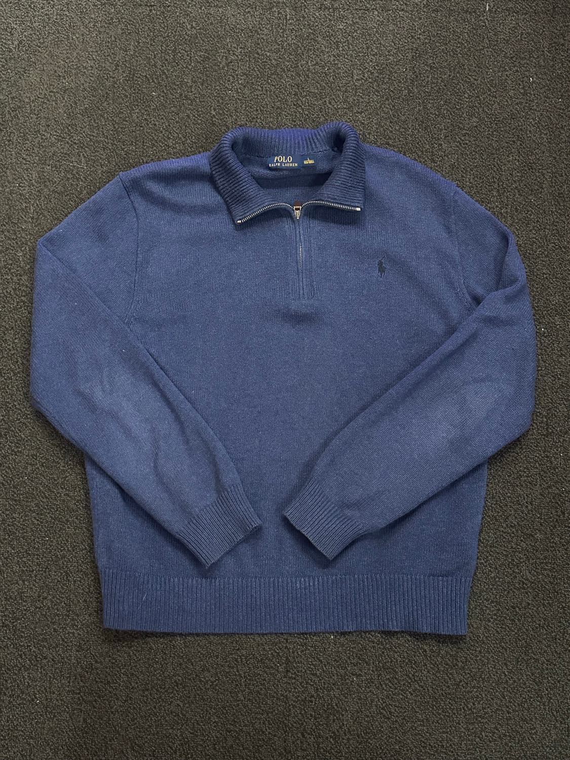 (L)폴로 랄프로렌 네이비 하프집업 니트 팝니다 상품이미지1