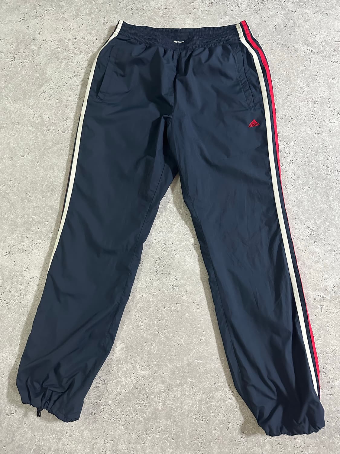 일본판 Y2K 올드스쿨 퍼포먼스 로고 트랙 셋업 네이비 레드 상품이미지6