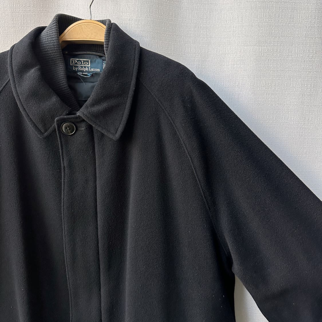 폴로 랄프로렌 투웨이 울 카코트 블랙 XL 상품이미지2