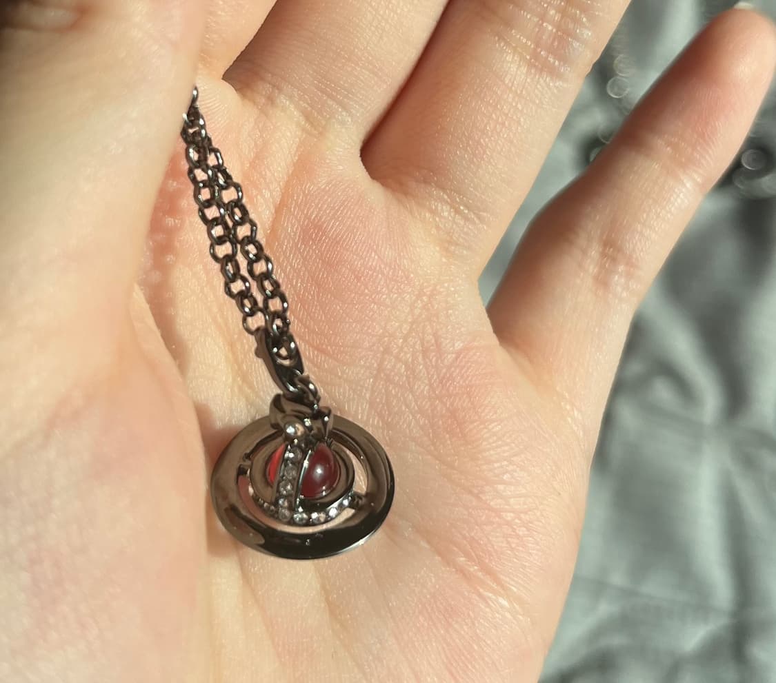 국내 유일 비비안웨스트우드 orb 와인 쁘띠 사이즈 목걸이 상품이미지3