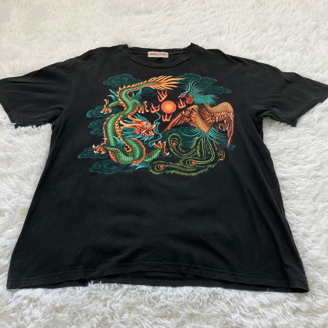 빈티지 오리엔탈 펄 드래곤 반팔 880 y2k 스트릿 모리 갸루 일본빈티 상품이미지2