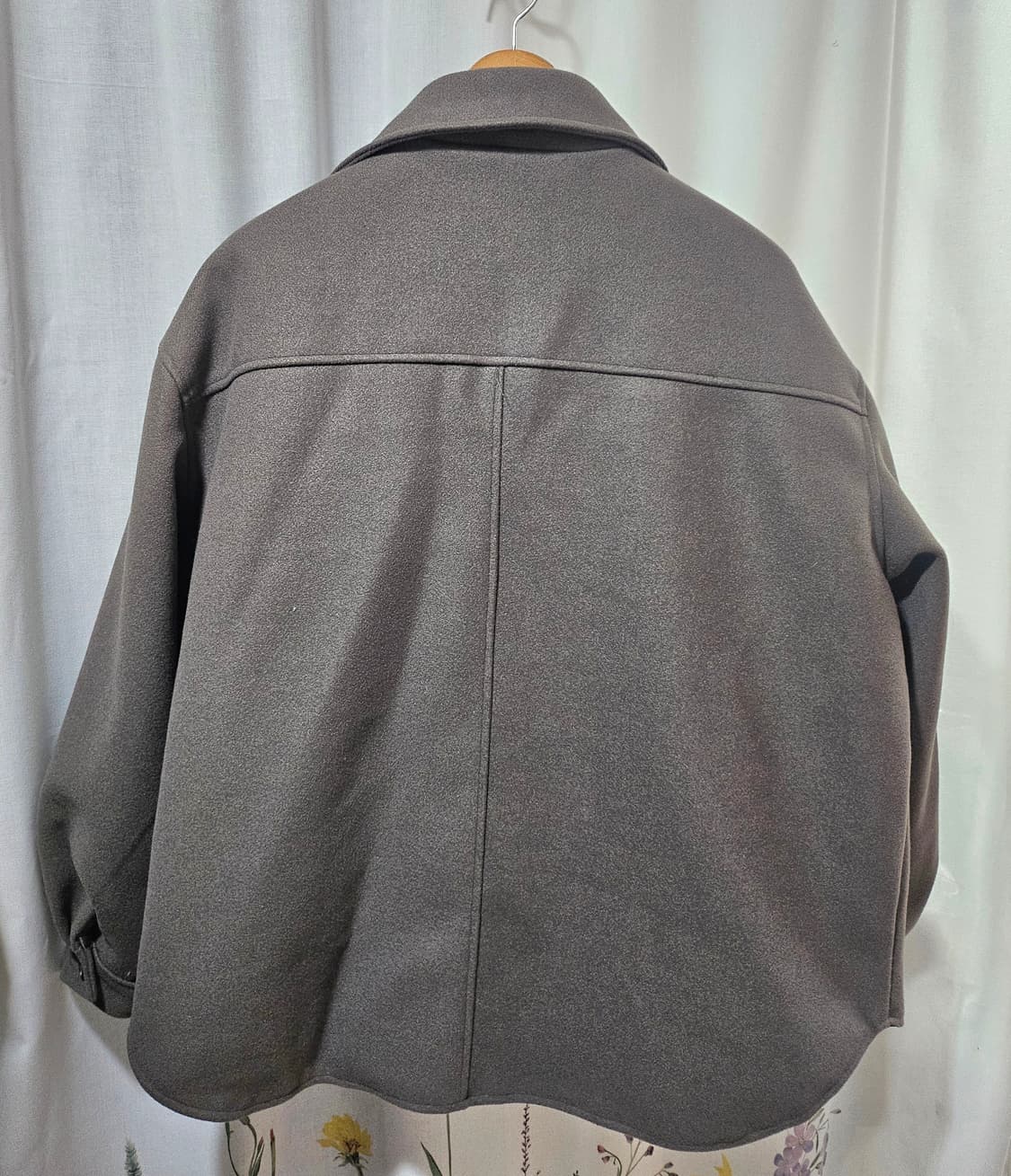 EASY NO EASY 셔츠형 헌팅 자켓 그레이 사이즈1 상품이미지2