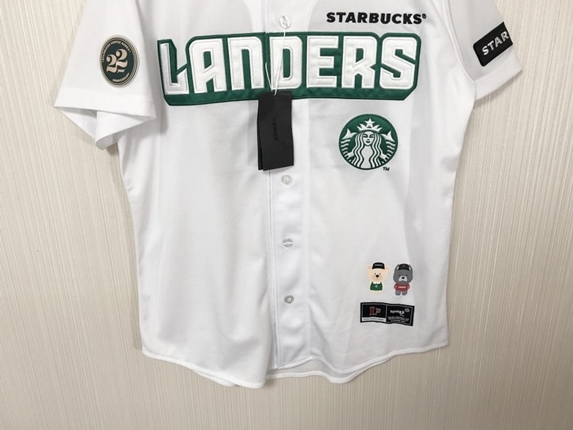 (2) KBO SSG랜더스X스타벅스22주년 한정유니폼/져지 100 상품이미지4