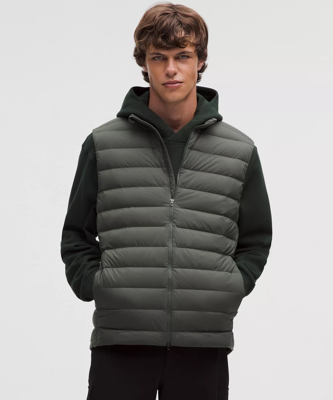 룰루레몬 네비게이션 다운 베스트 다크 올리브 S 상품이미지1