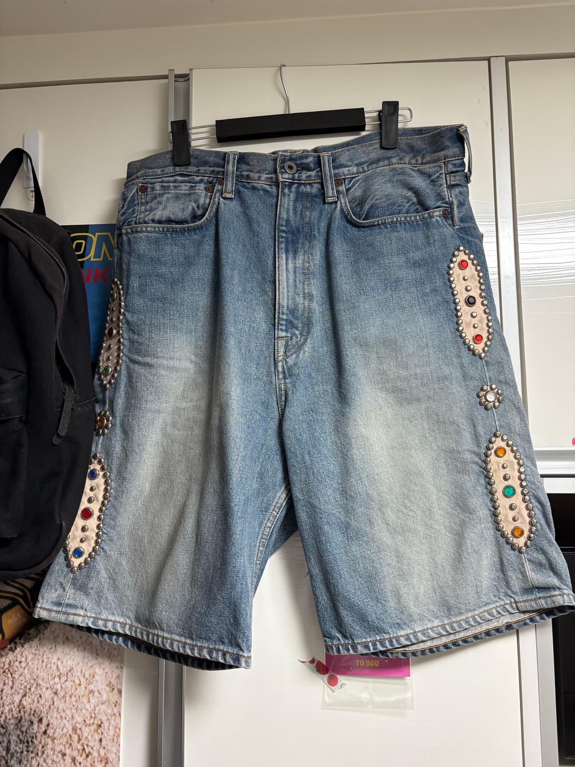 캐피탈 14온즈 데님 잼스톤 숏 팬츠 34사이즈 상품이미지2