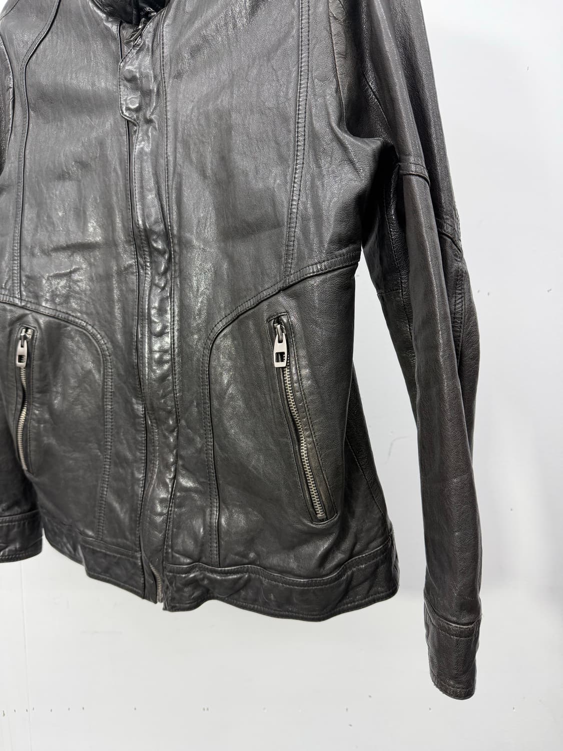 Franco Ferraro lambskin biker jacket 상품이미지4