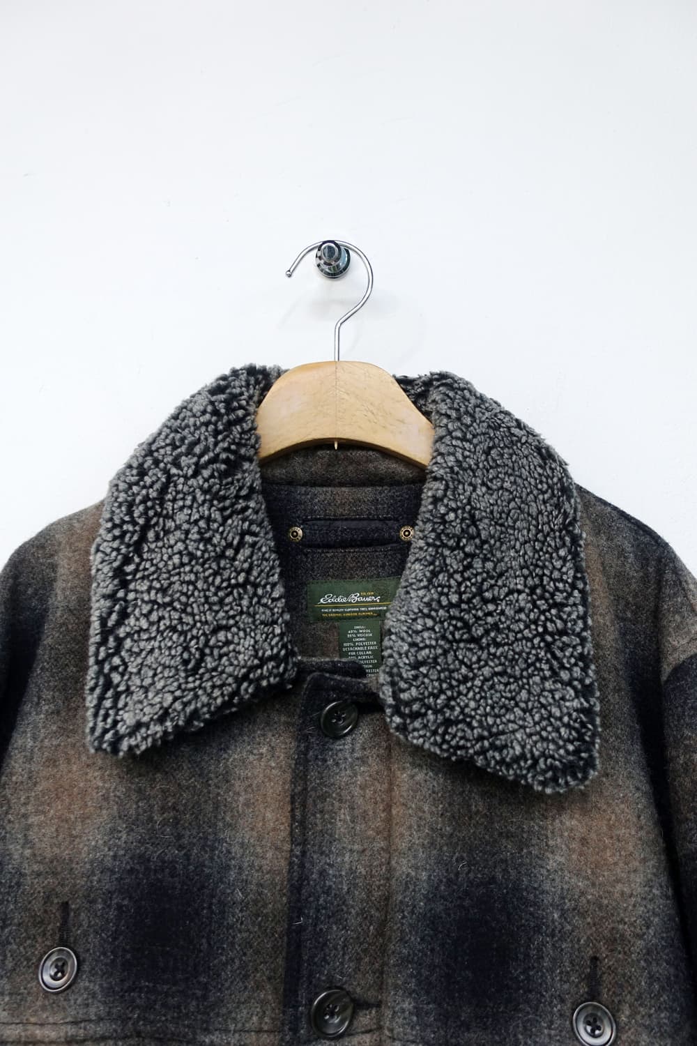 에디 바우어 플란넬 체크 울 자켓 상품이미지5