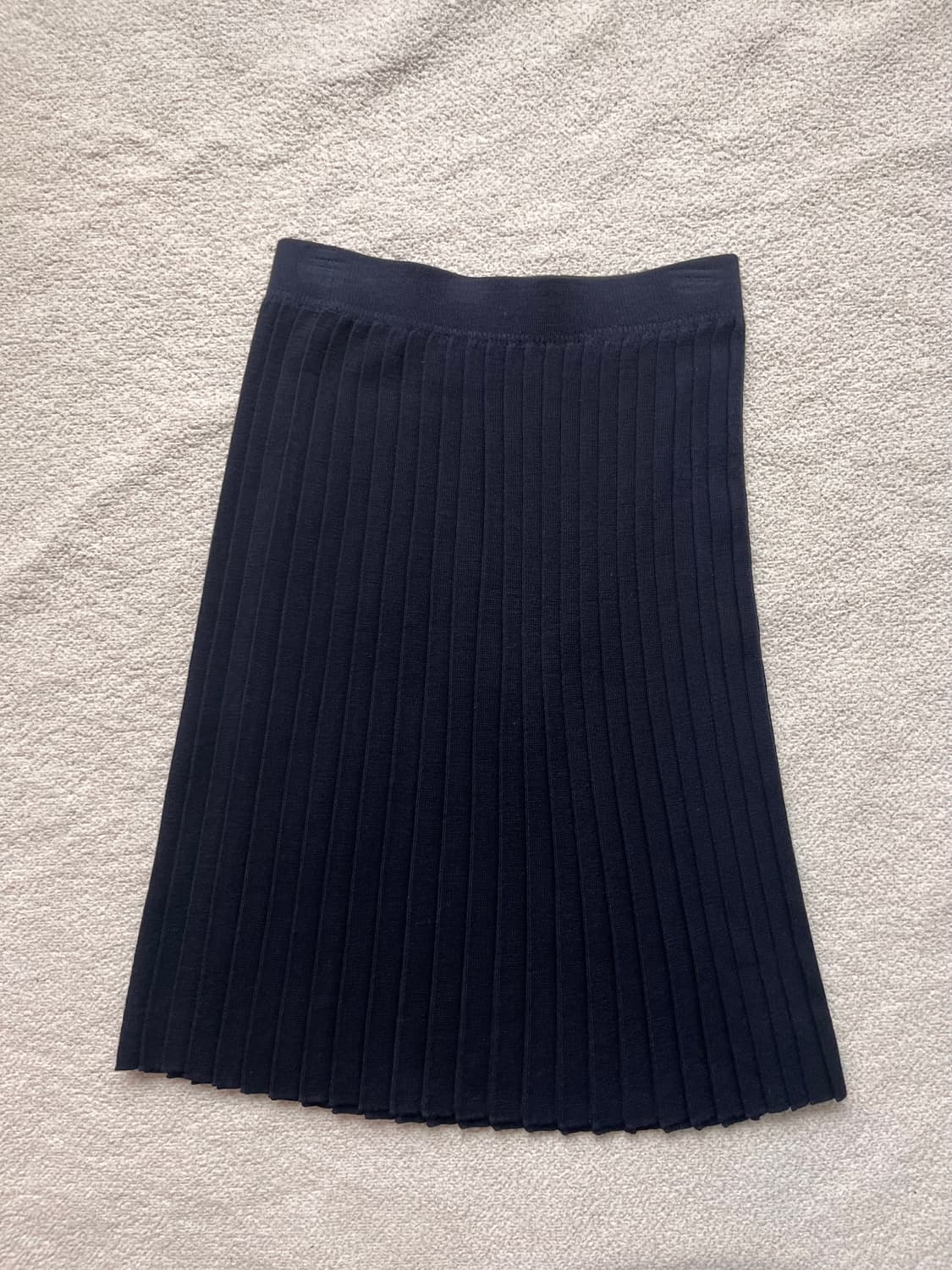 Soeur 니트 플리츠 스커트 네이비 상품이미지1