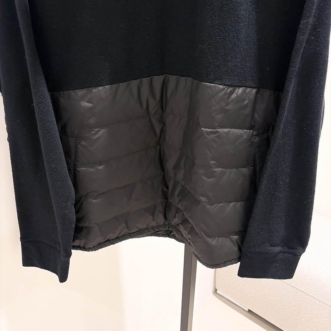 (정품/새상품) 제임스펄스 남성 블랙 풀오버 믹스 구스다운 후드 상품이미지3