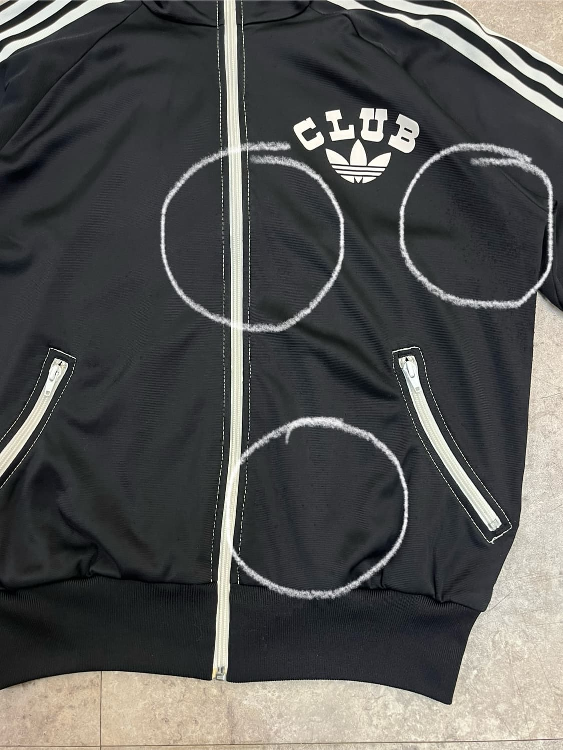 아디다스 트레포일 클럽 빅로고 져지 블랙 M #csz2465 상품이미지5