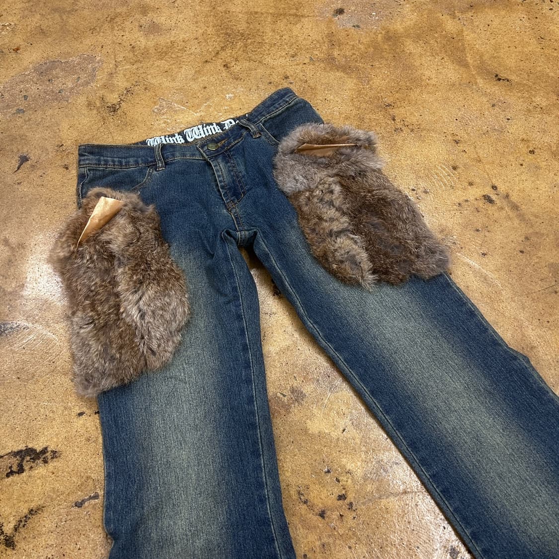 [정품] 퍼라인 워싱 데님팬츠 상품이미지1