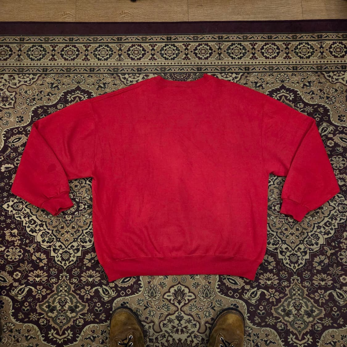 90s 빈티지 러셀 스웻셔츠 레드 XXL 상품이미지2