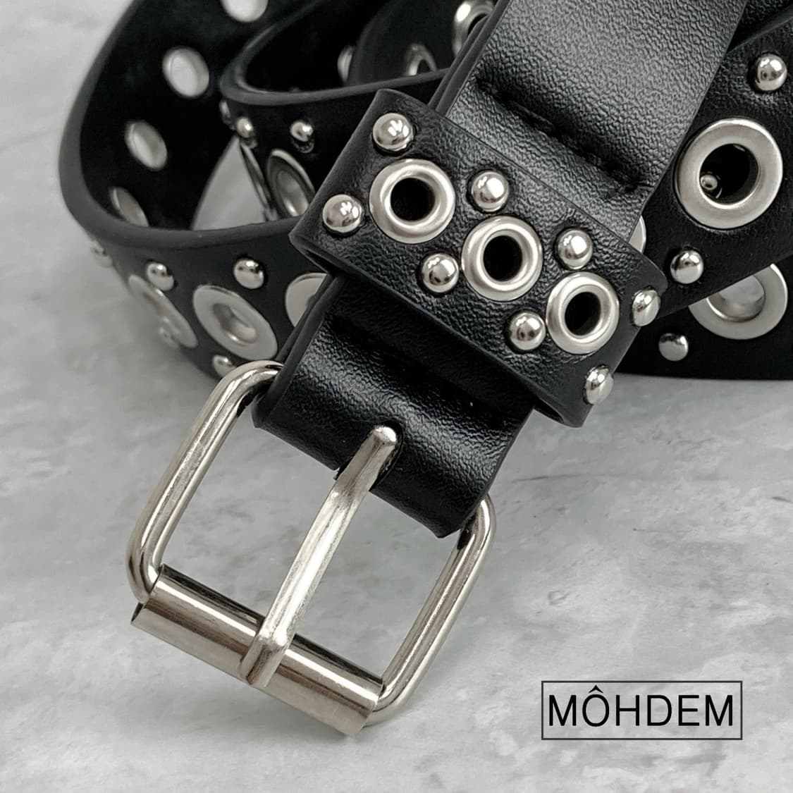 [Unisex] 스터드 아일렛 벨트 상품이미지4