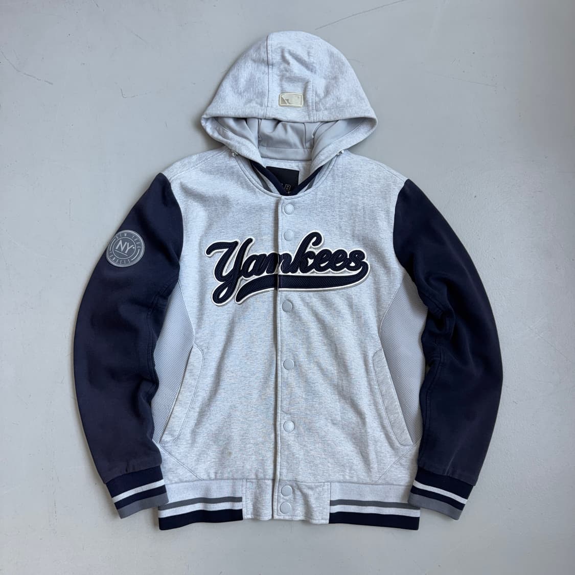 MLB 양키스 빅로고 코튼 후드 스타디움 자켓 상품이미지2